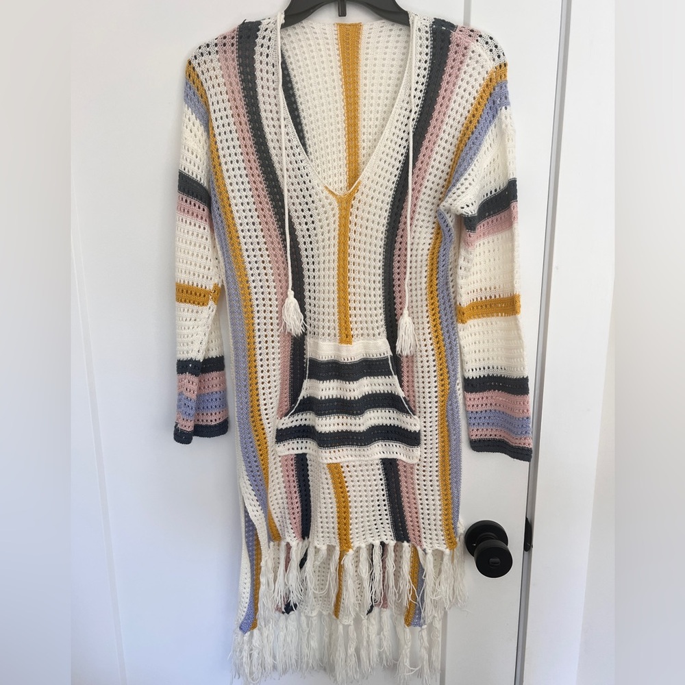 Crocheted swim cover up